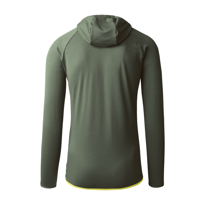 Martini Sportswear - HIGHVENTURE Midlayer Jacket M - Fleece in mosstone-greenery - rear view - Men