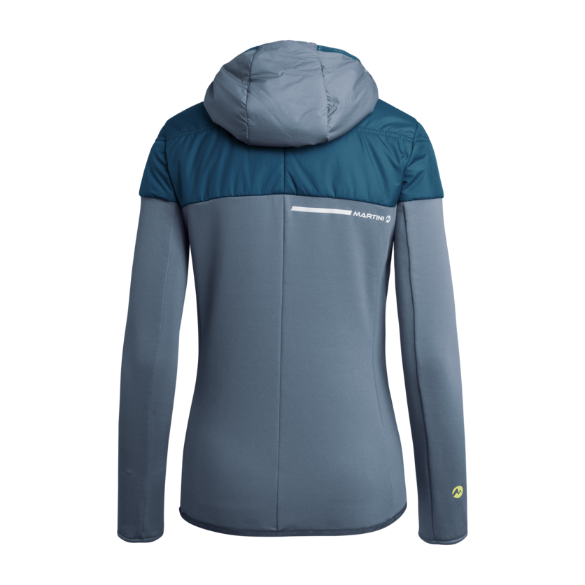 Martini Sportswear - ANVIL - Hybrid jackets in poseidon-moon - rear view - Women