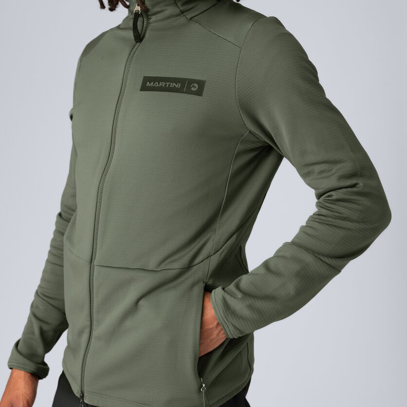 Martini Sportswear - Argon Midlayer Jacket M - Fleece in seaport - Detail 1 - Men