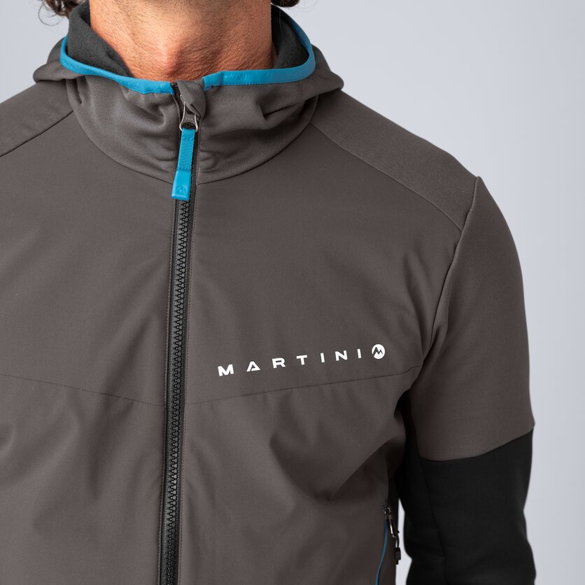 Martini Sportswear - Peakpower Hybrid Windbreaker Jacket M - Hybridjacken in steel-mars - Detail 1 - Herren