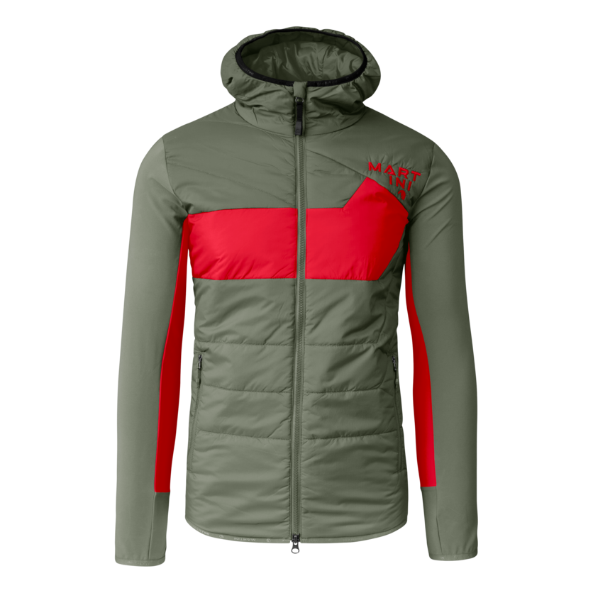 Martini Sportswear - Snowventure Hybrid Jacket G-LOFT® M - Giacche ibride in mosstone-mars - vista frontale - Uomo