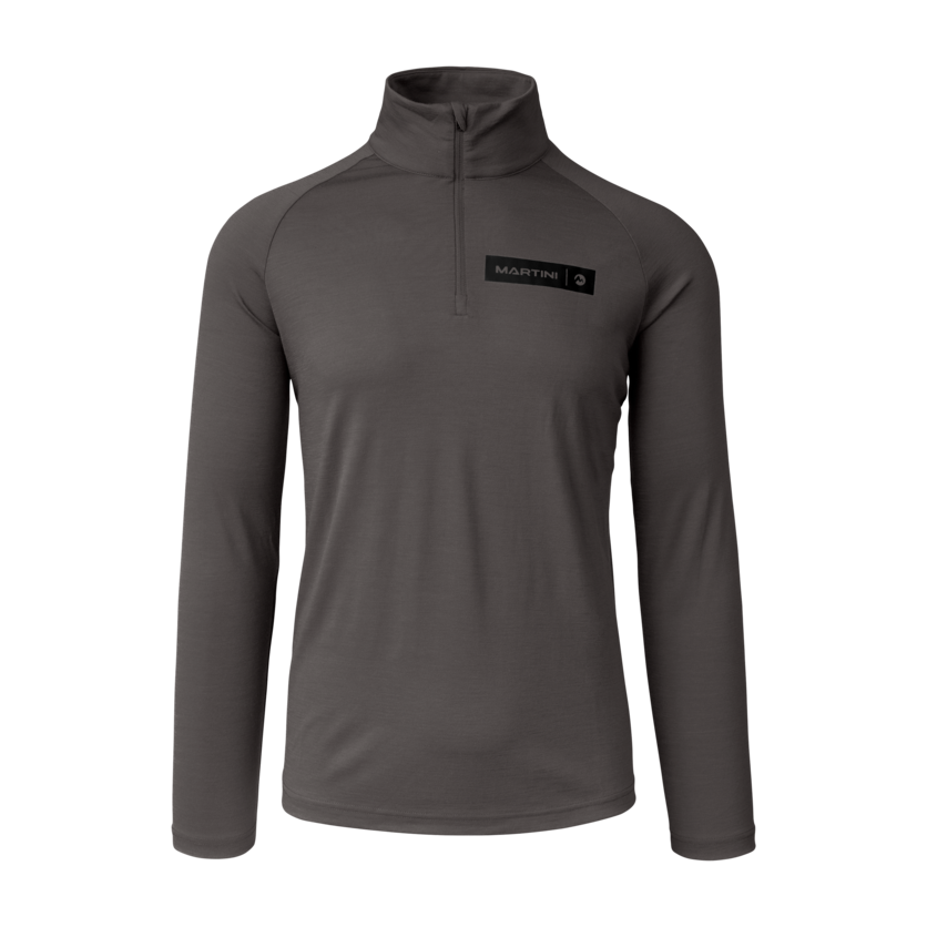 Martini Sportswear - Horizon Halfzip Shirt M - Langarmshirts in steel-black - Vorderansicht - Herren