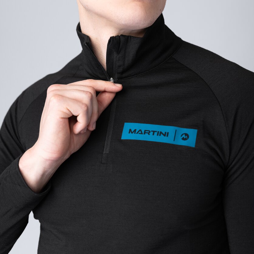 Martini Sportswear - Horizon Halfzip Shirt M - Langarmshirts in seaport-lava - Detail 2 - Herren