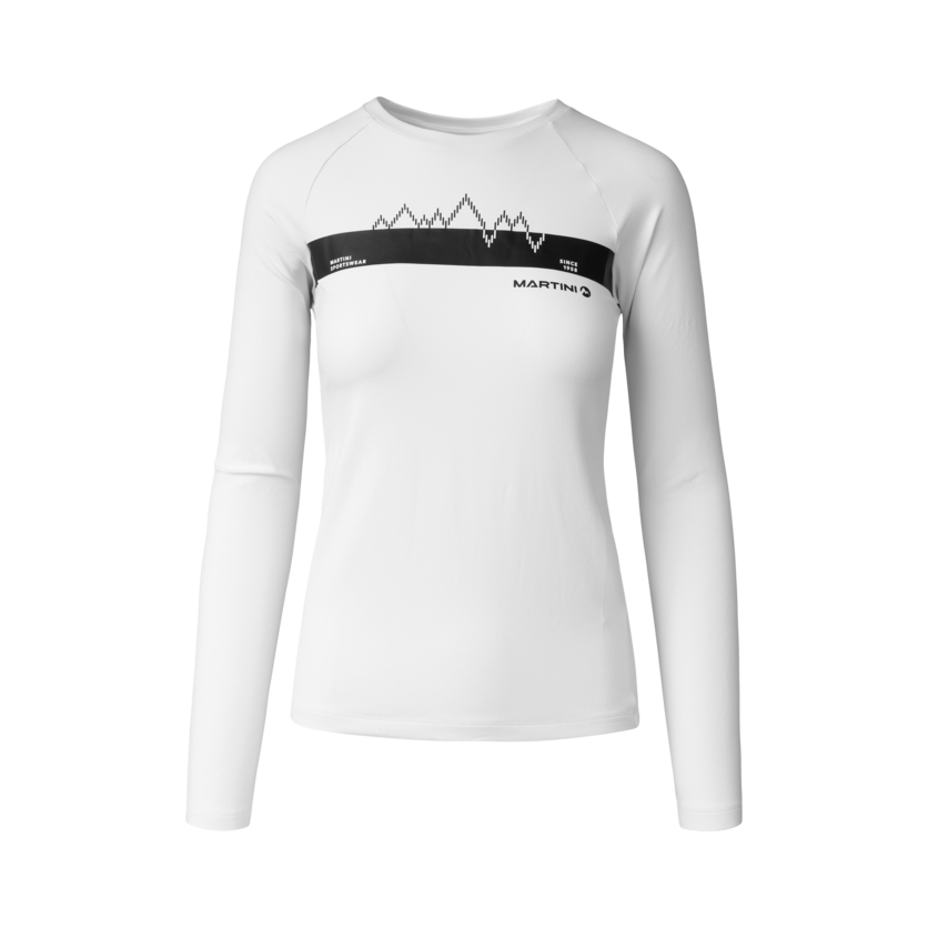 Martini Sportswear - Horizon Shirt W - Maglie a maniche lunghe in white - vista frontale - Donna
